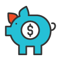 Piggy Bank Icon 125px by 125px